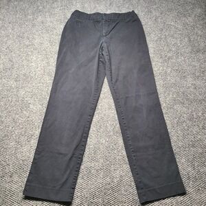 Unlisted Kenneth Cole Women Black Straight Leg Cotton Blend Dress Pants Size 8